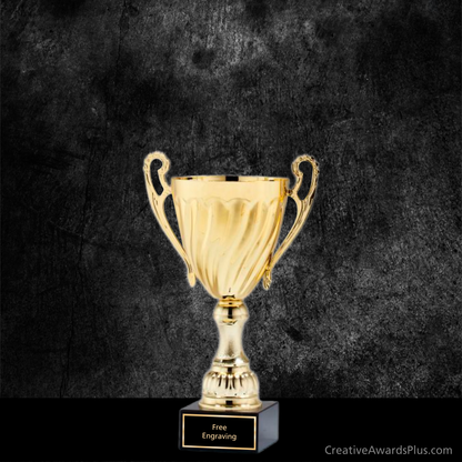 Swirl Trophy Cup 11.5" / Gold