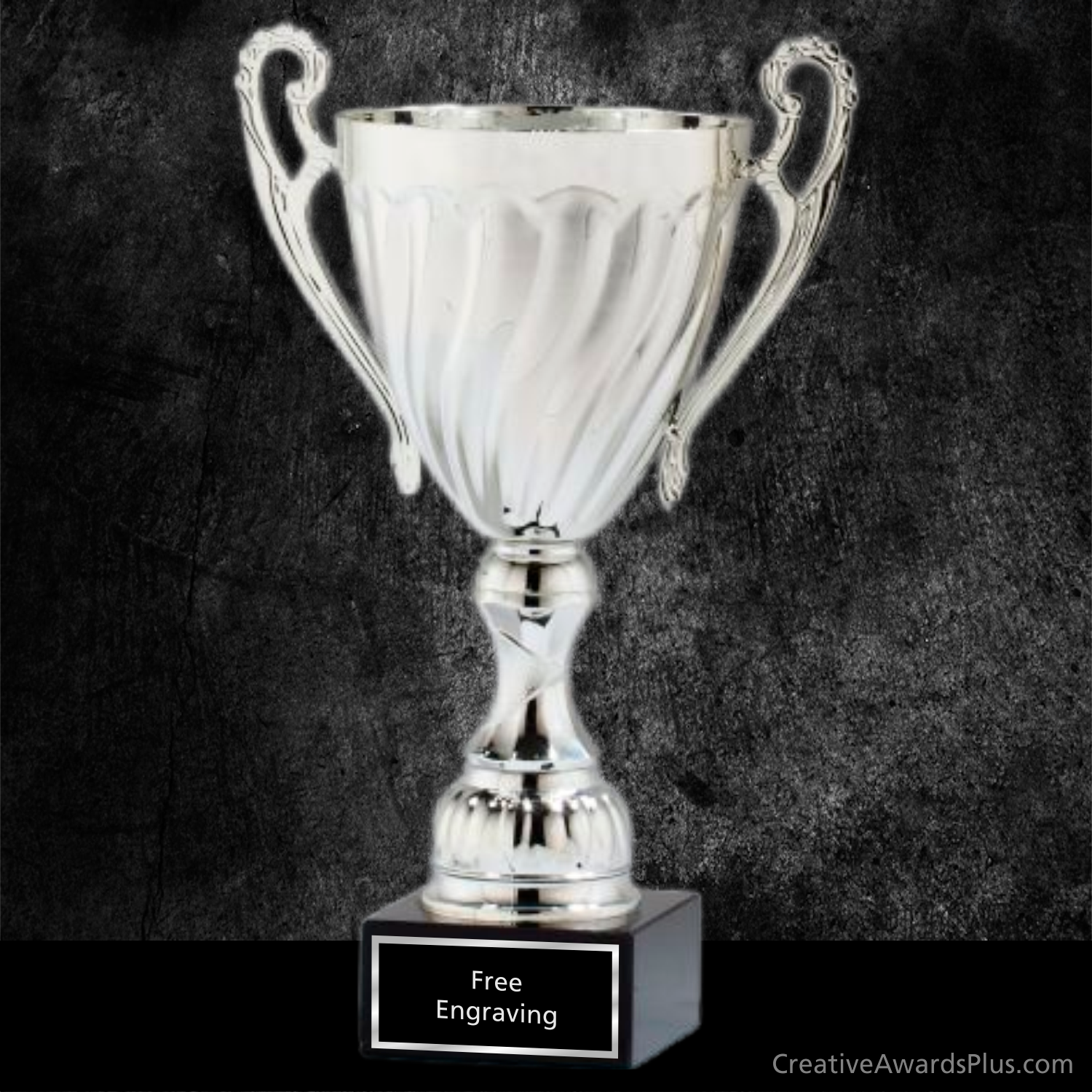 Swirl Trophy Cup 19.5" / Silver