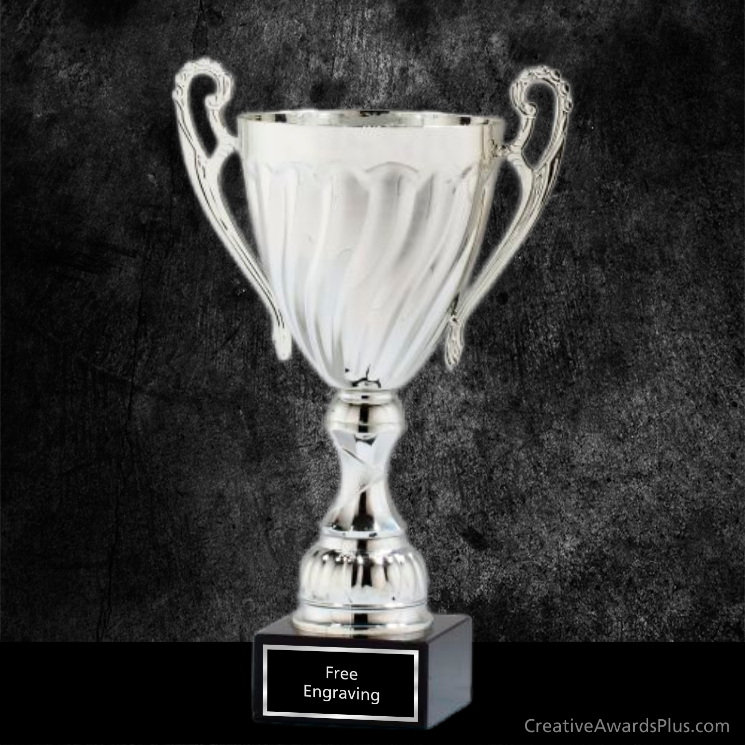 Swirl Trophy Cup 17" / Silver