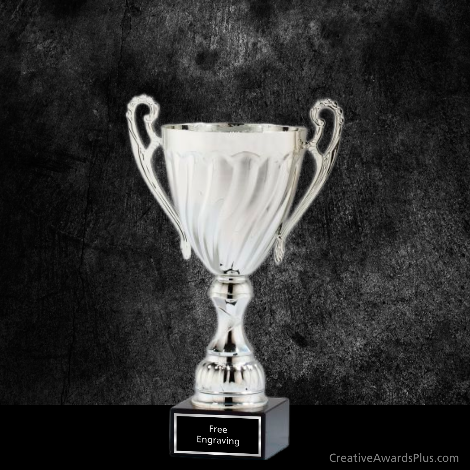 Swirl Trophy Cup 15.75" / Silver
