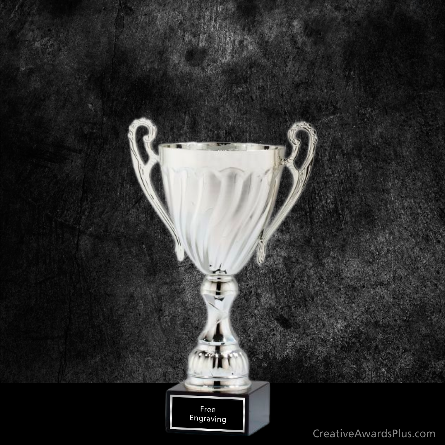 Swirl Trophy Cup 14" / Silver