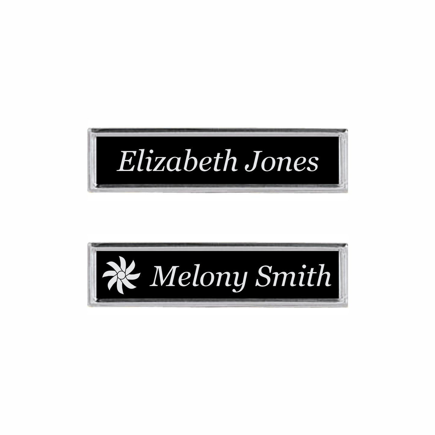 Metal Silver Name badge