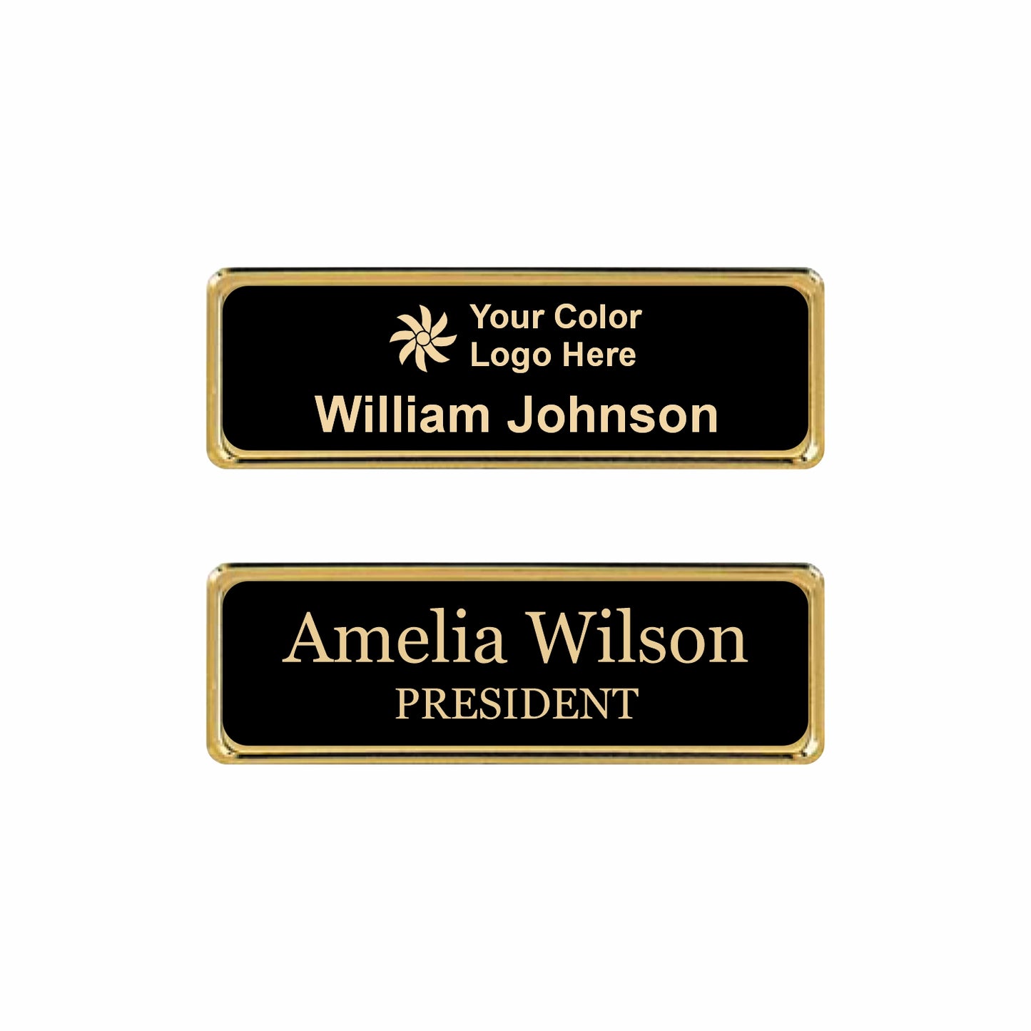 Metal Gold Name badge