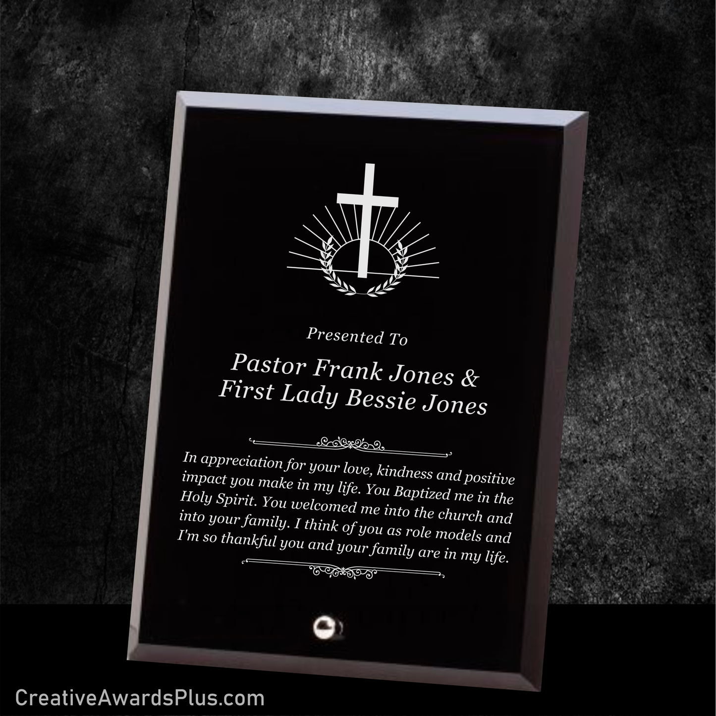 Black Glass Award 9" / Black
