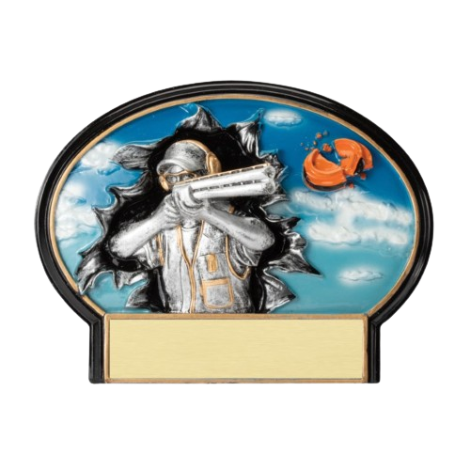 Burst Thru Trap Shooter Award 5.5"
