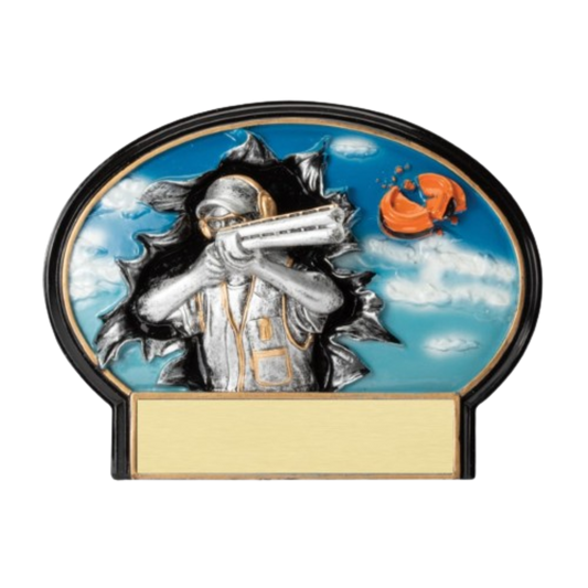 Burst Thru Trap Shooter Award 5.5"