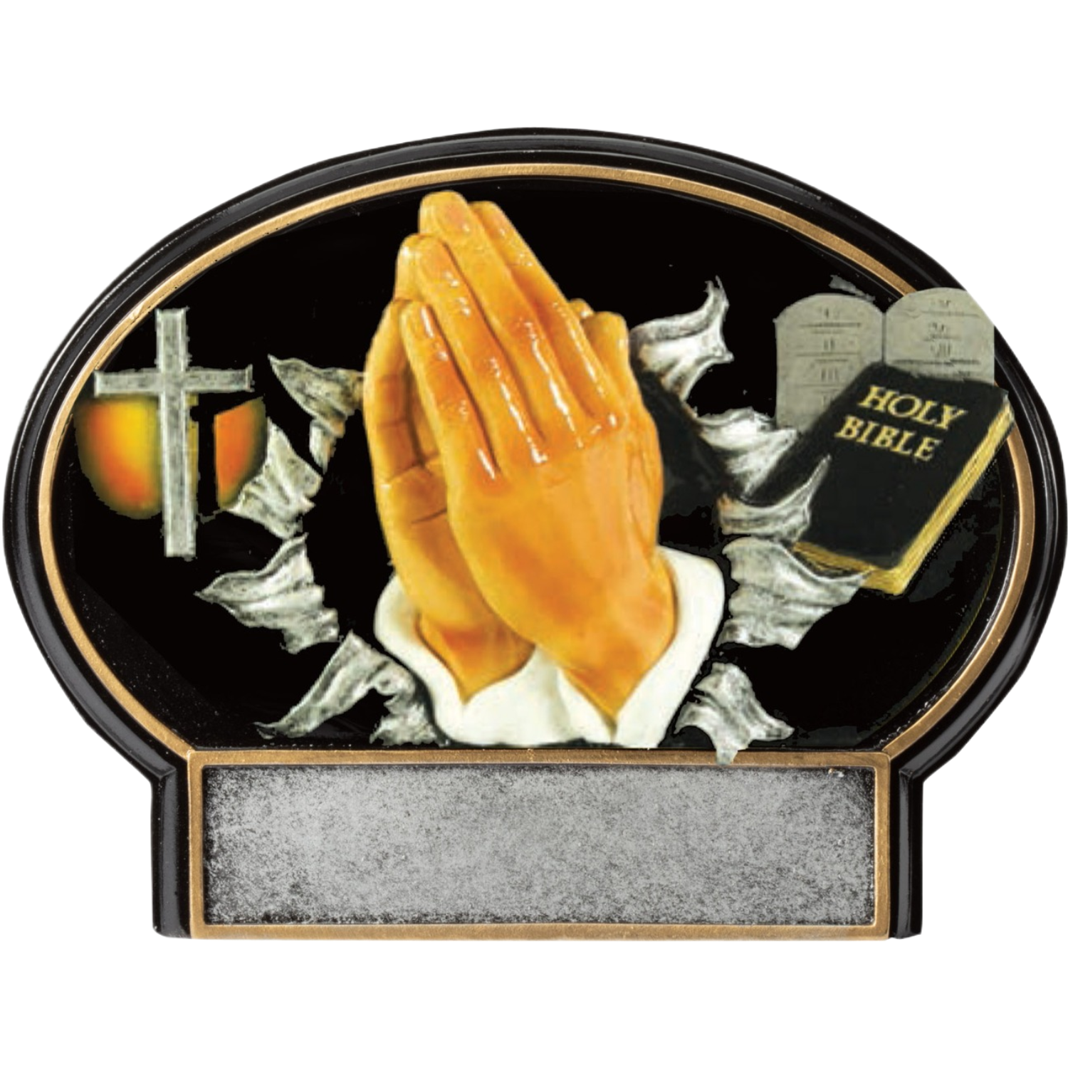 Burst Thru Praying Hands Award 5.5"