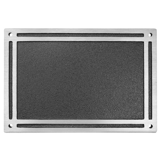 Garden Sign - Flat Mount 4" x 6" / Silver
