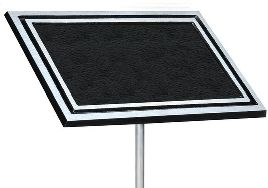 Garden Sign with Stake 6" x 8" / Silver