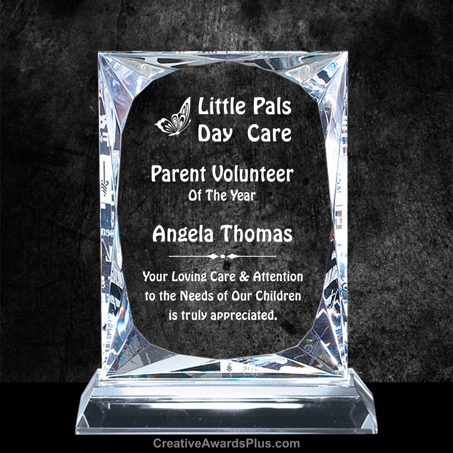 Rectangle Crystal Award 7.25" / Clear