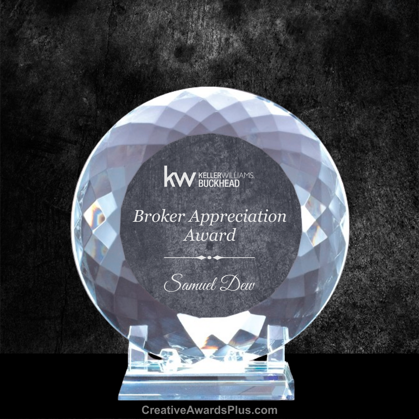 Crystal Plate Award 6" / Clear