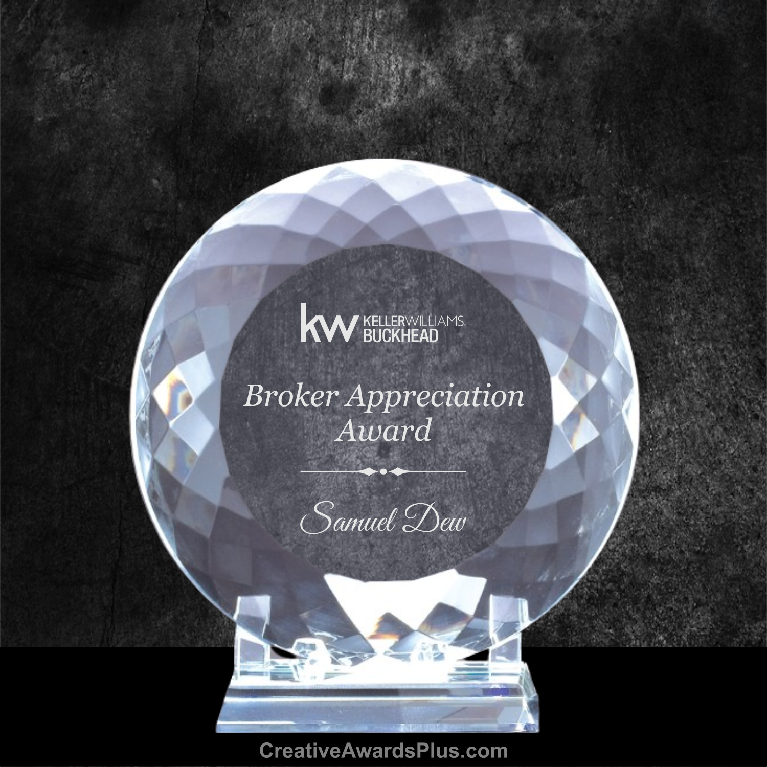 Crystal Plate Award 6" / Clear