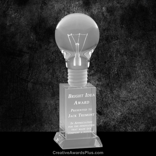 Light Bulb Crystal 8" / Clear