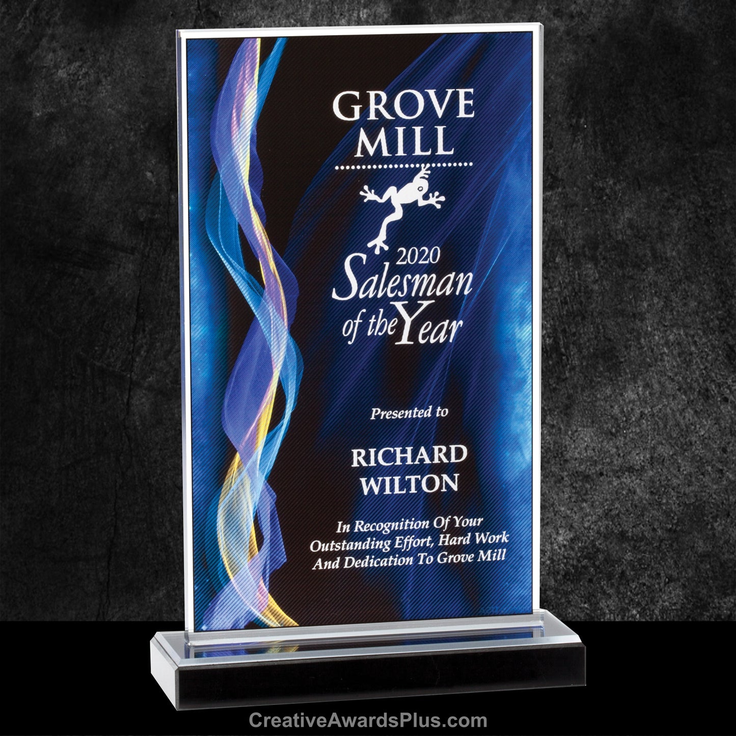 Illusion Blue Acrylic Award 11" / Blue