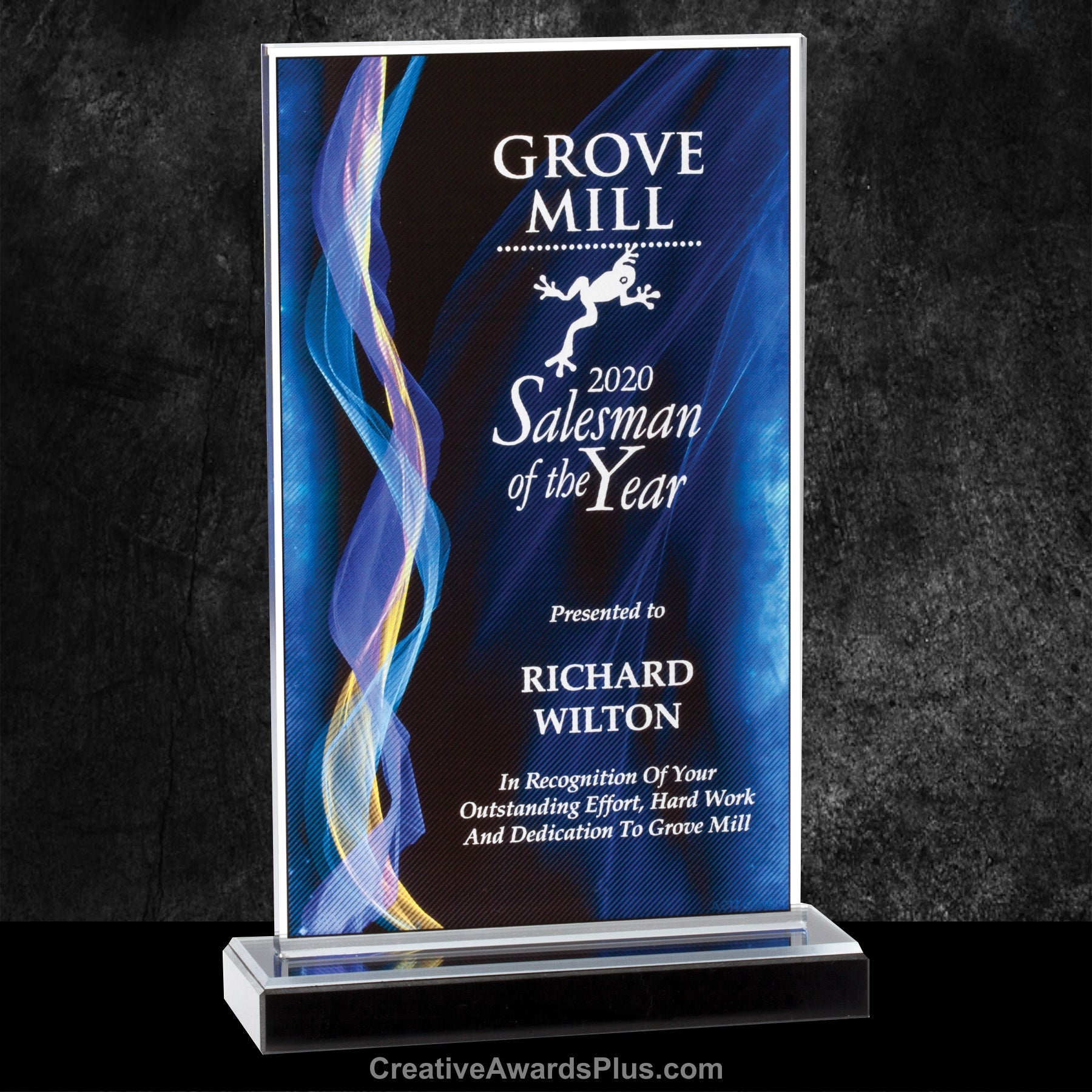 Illusion Blue Acrylic Award 11" / Blue