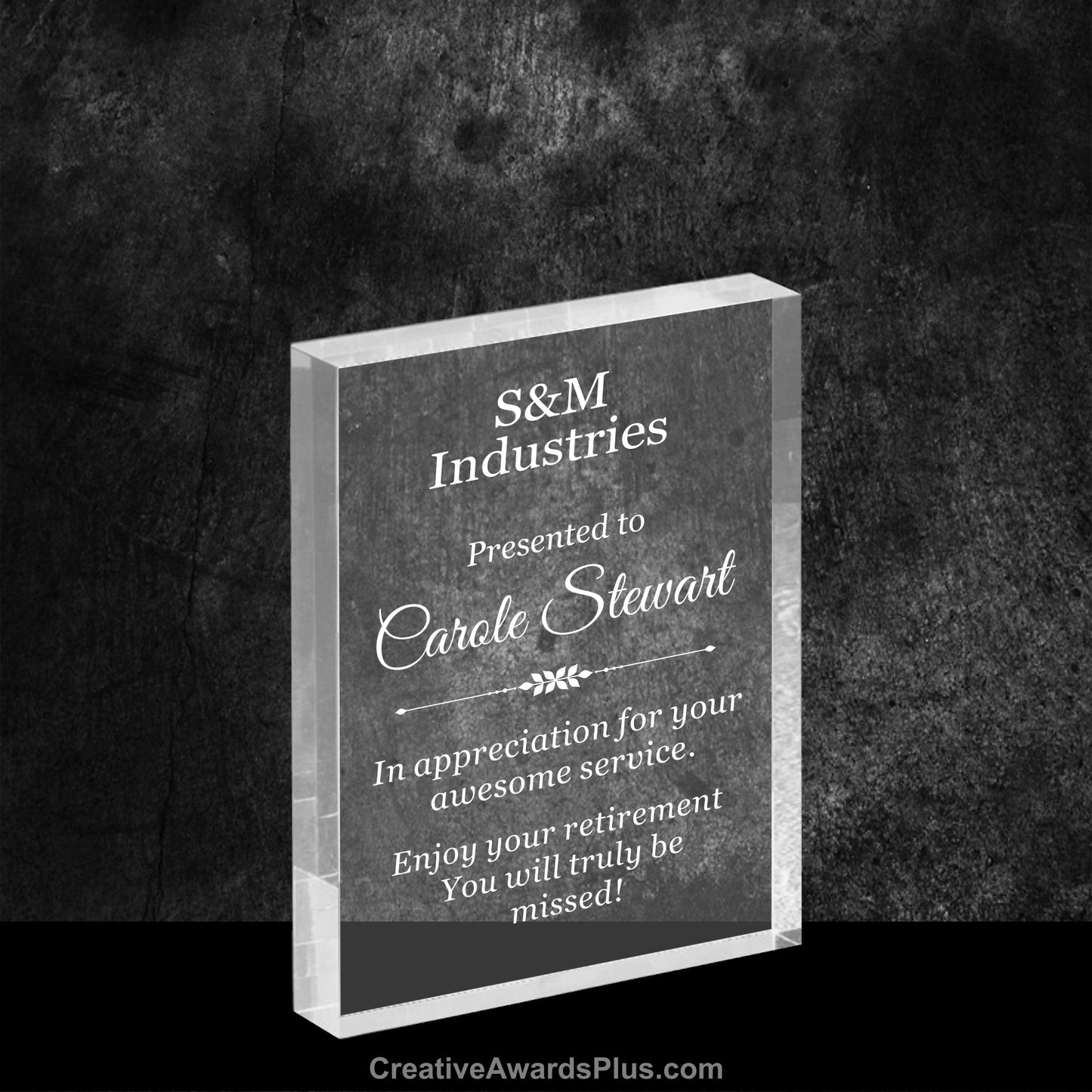 Rectangle Acrylic Award 6" / Clear