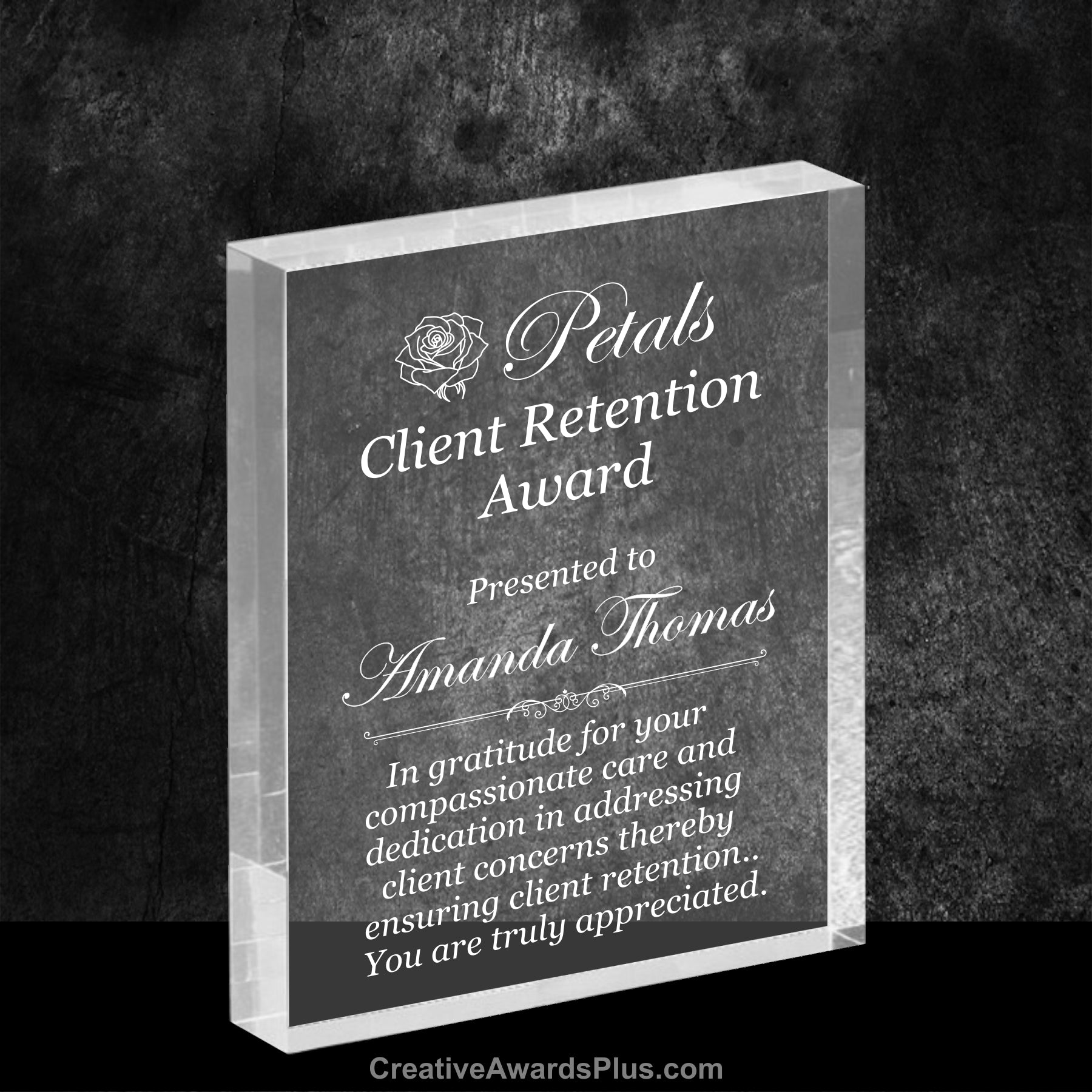 Rectangle Acrylic Award 7" / Clear