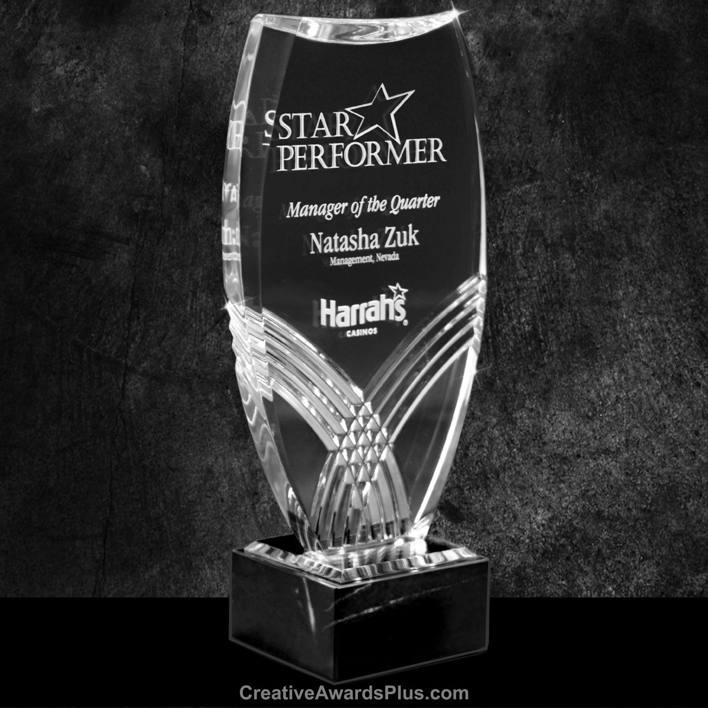 Nile Tower Acrylic Award 13.5" / Black