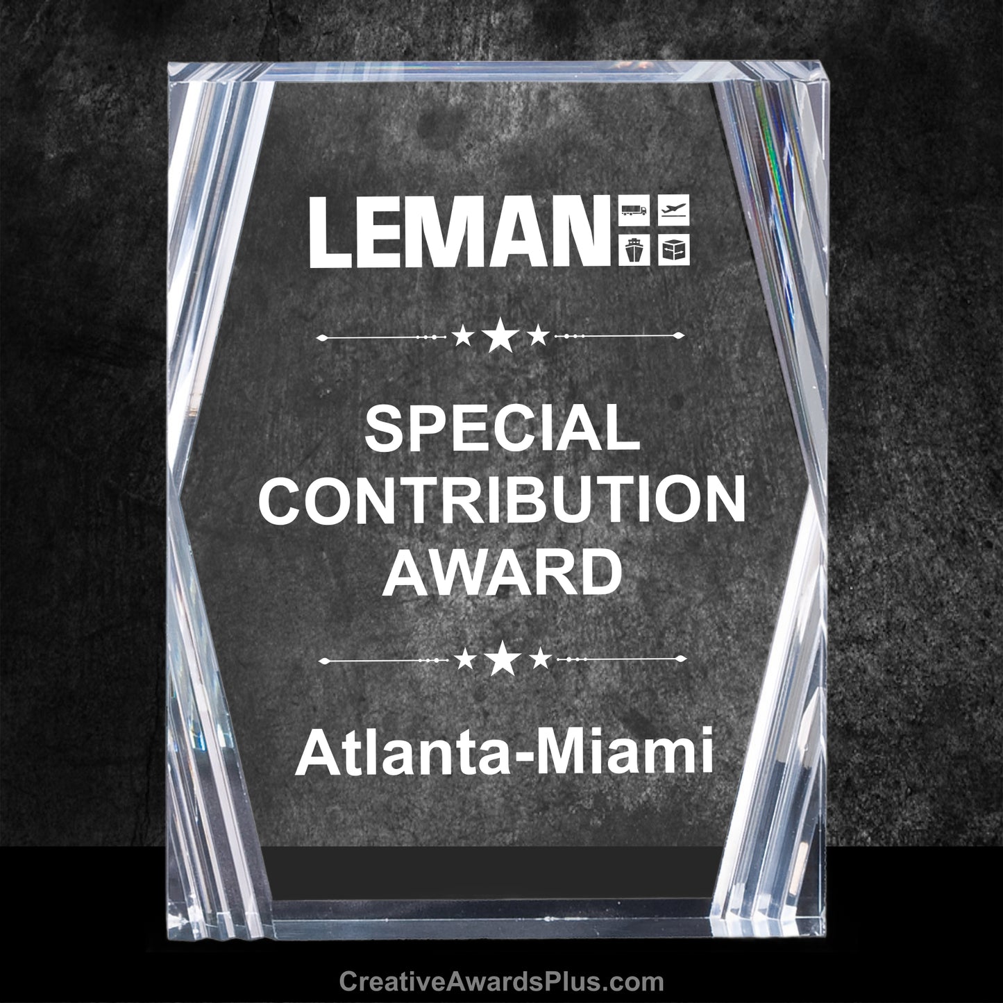 Executive Acrylic Award 8" / Clear