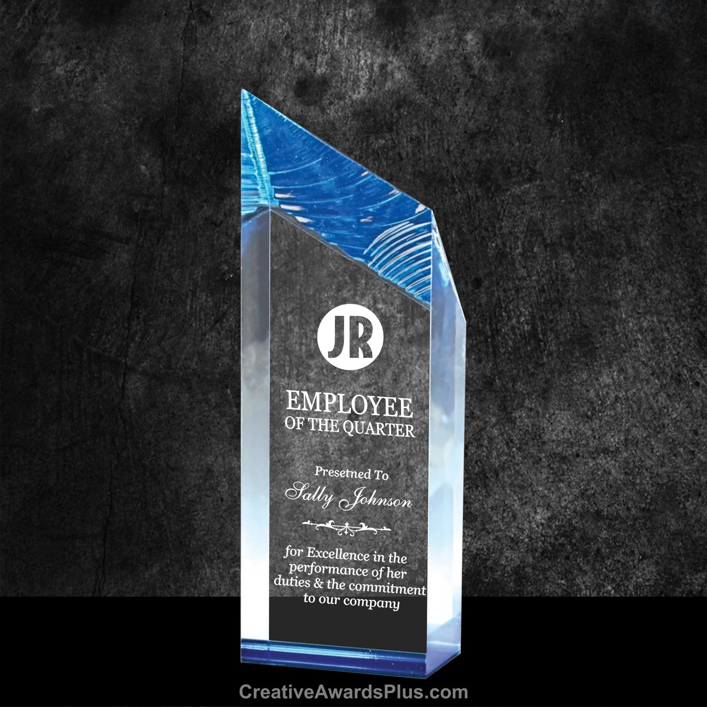 Glacier Acrylic Award 8.5" / Blue