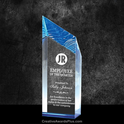Glacier Acrylic Award 8.5" / Blue