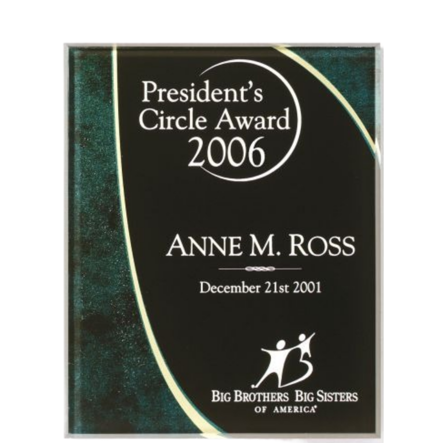 Horizon Green Acrylic Plaque 8" x 10" / Green