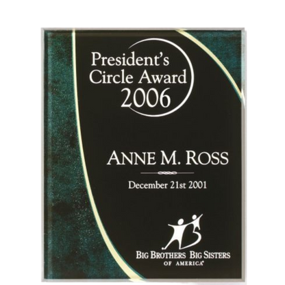 Horizon Green Acrylic Plaque 8" x 10" / Green