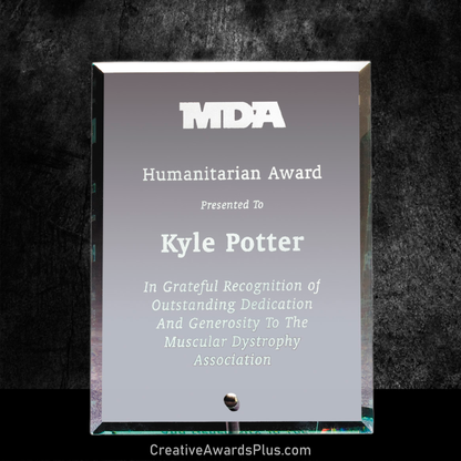 Standing Glass Award 9" / Clear