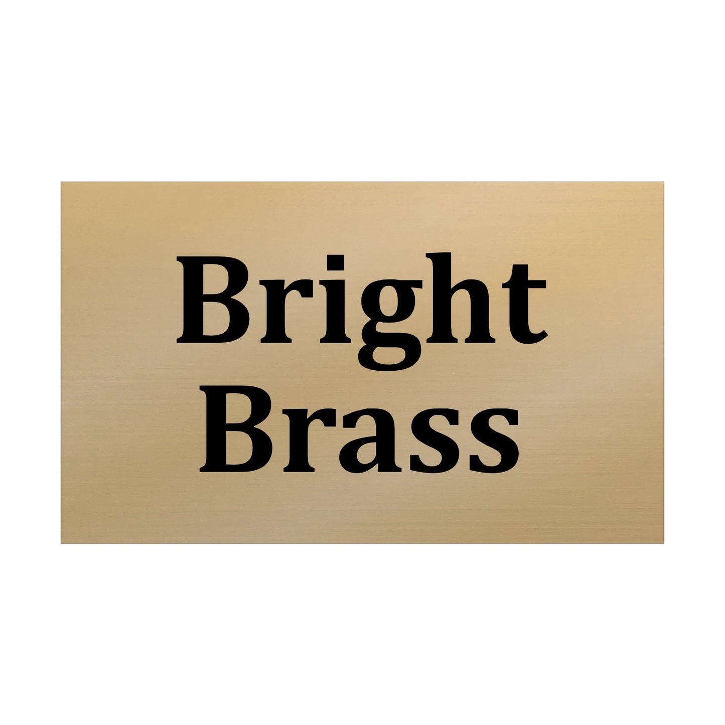 Custom Brass Plate Custom Sizes / Bright Brass / 145