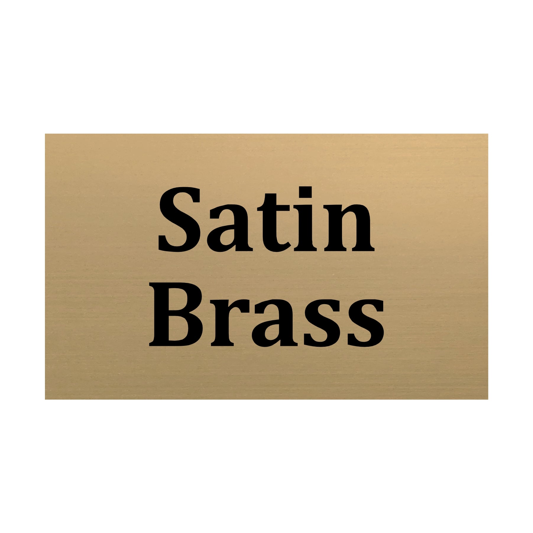 Custom Brass Plate Custom Sizes / Satin Brass / 145