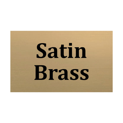 Custom Brass Plate Custom Sizes / Satin Brass / 145