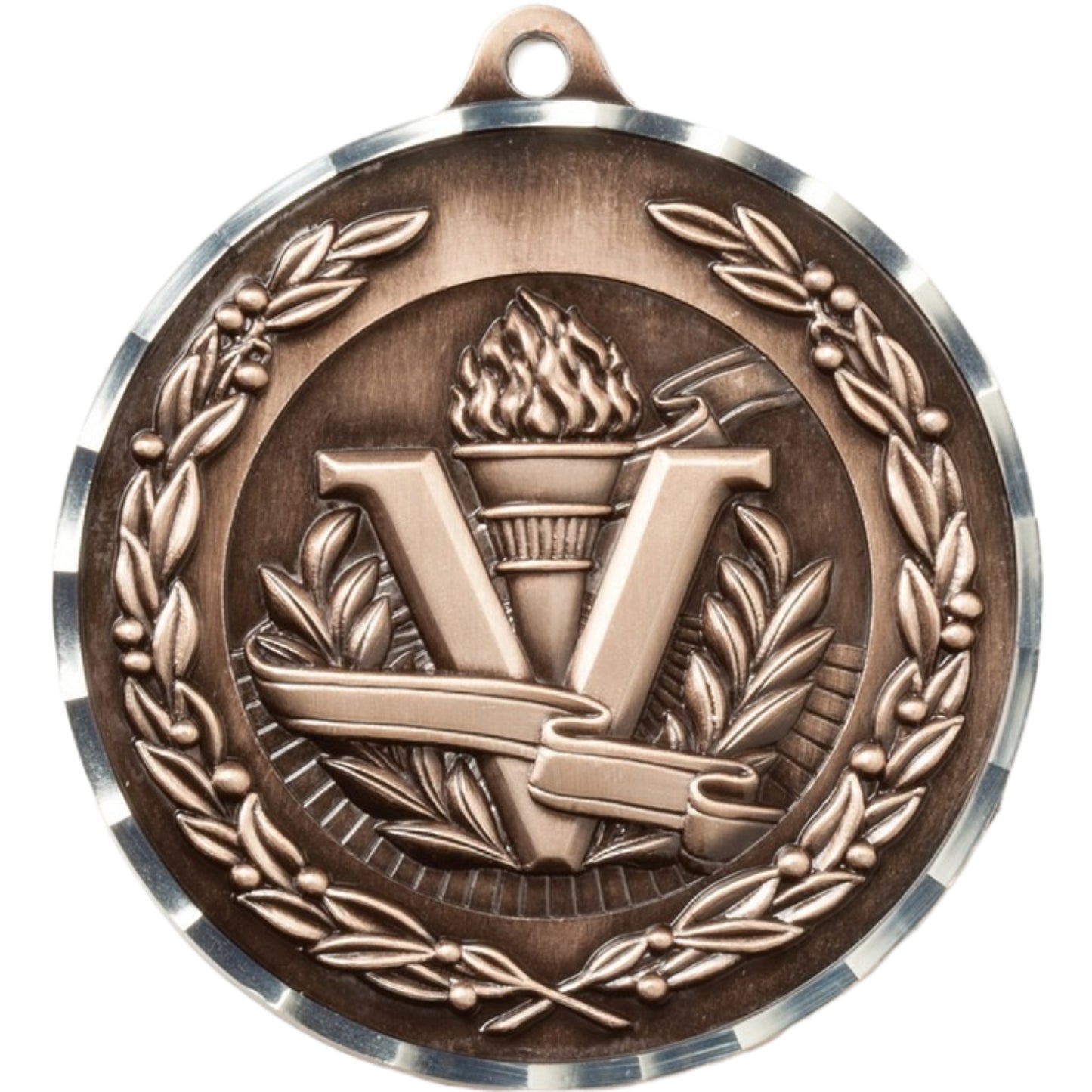 Diamond Cut Victory Medal 2.75" / Bronze (Copper Tone)