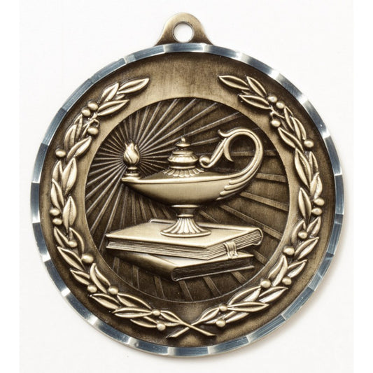 Diamond Cut Academic Medal 2.75" / Gold
