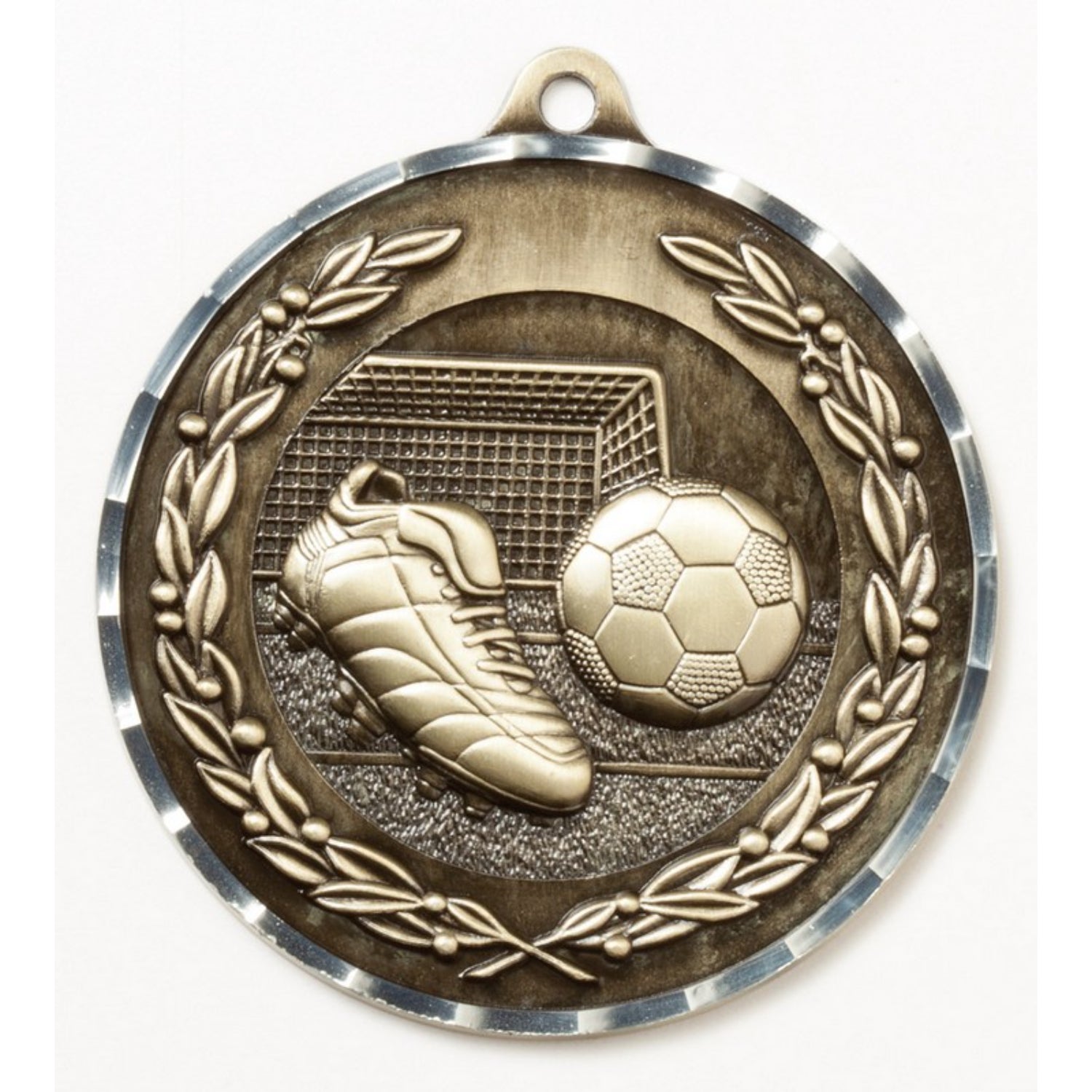 Diamond Cut Soccer Medal 2.75" / Gold