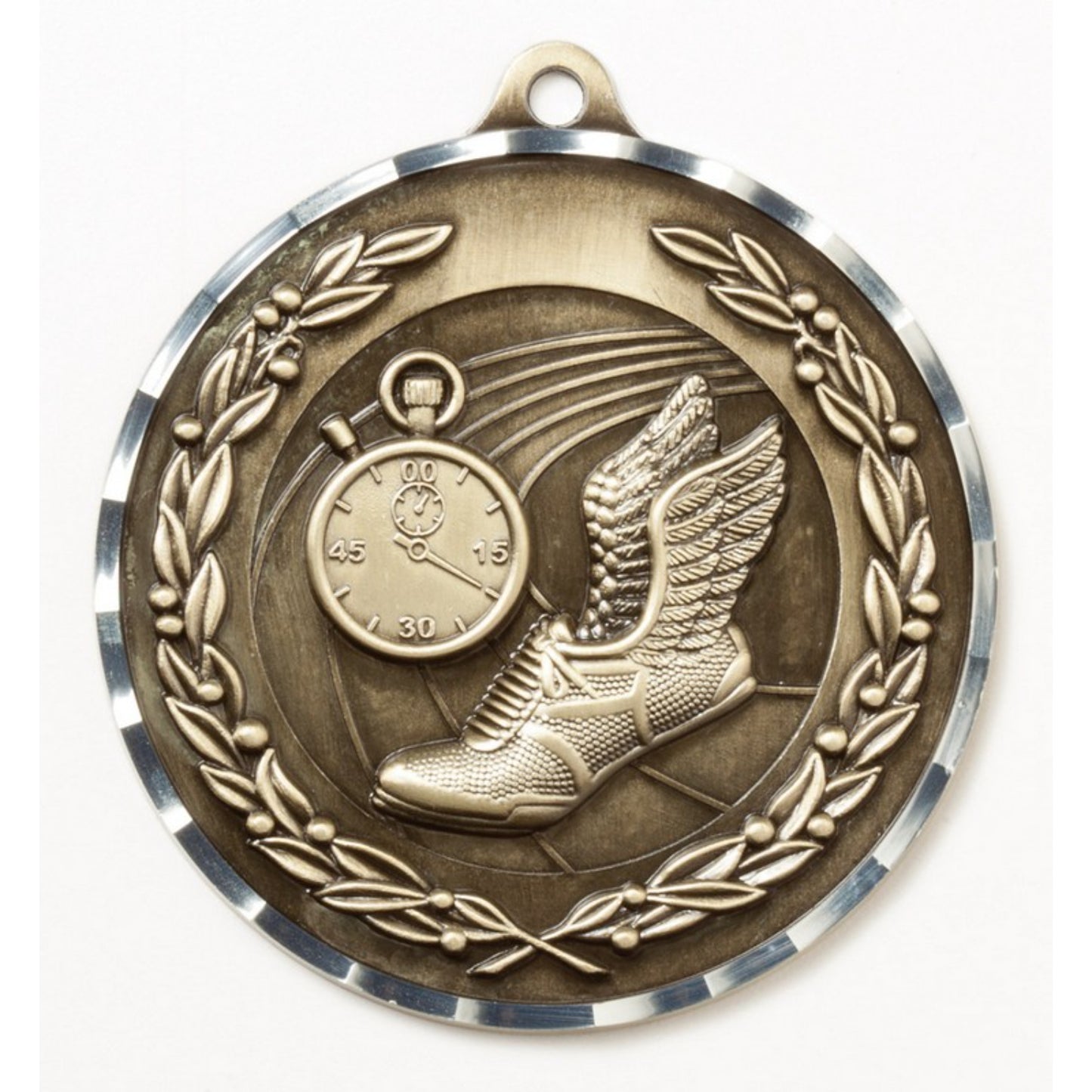 Diamond Cut Track Medal 2.75" / Gold