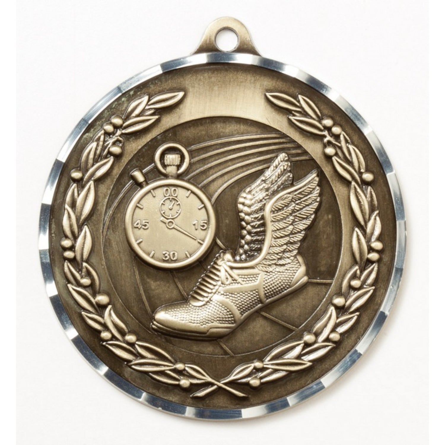 Diamond Cut Track Medal 2.75" / Gold
