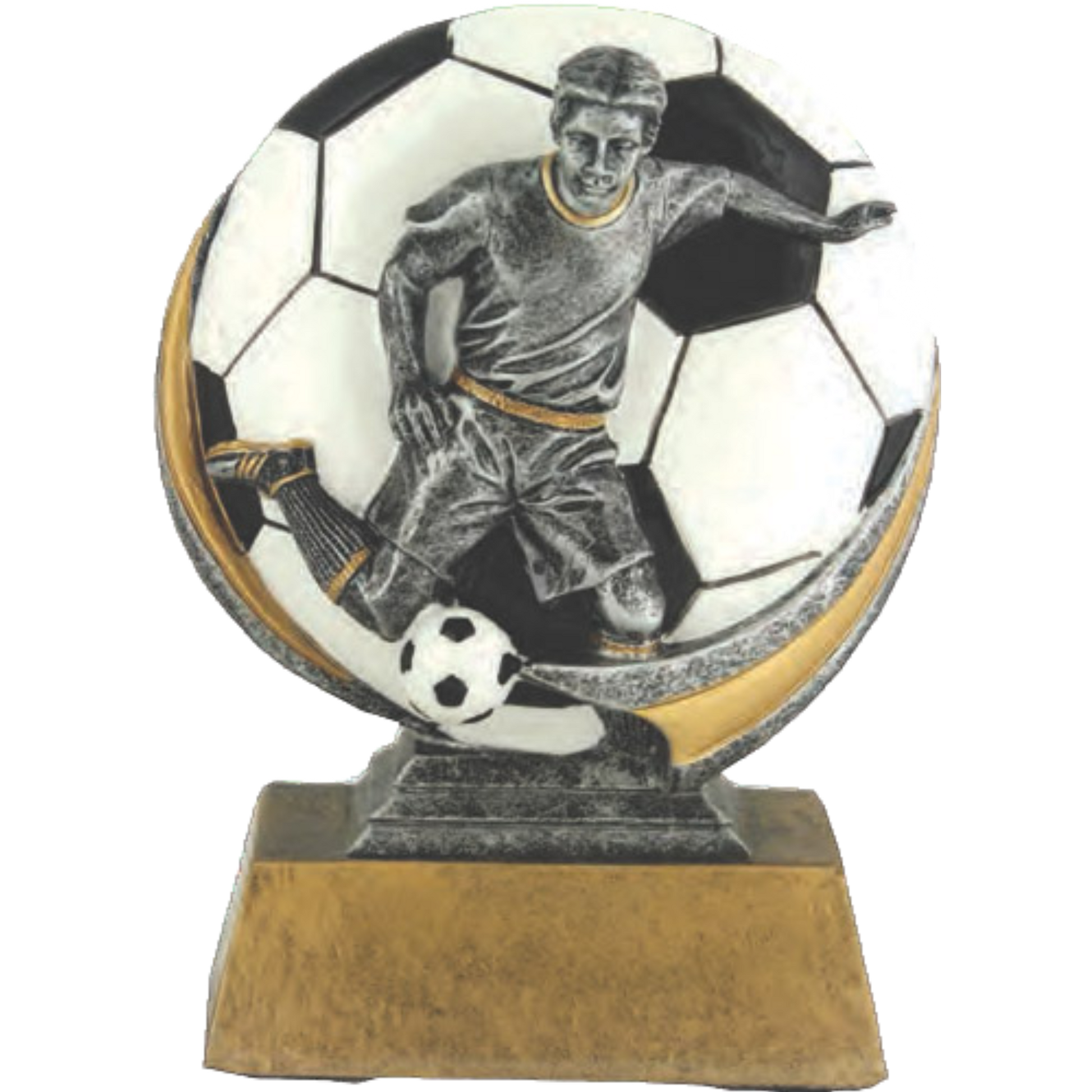 Color 3D Male Soccer Award 5"