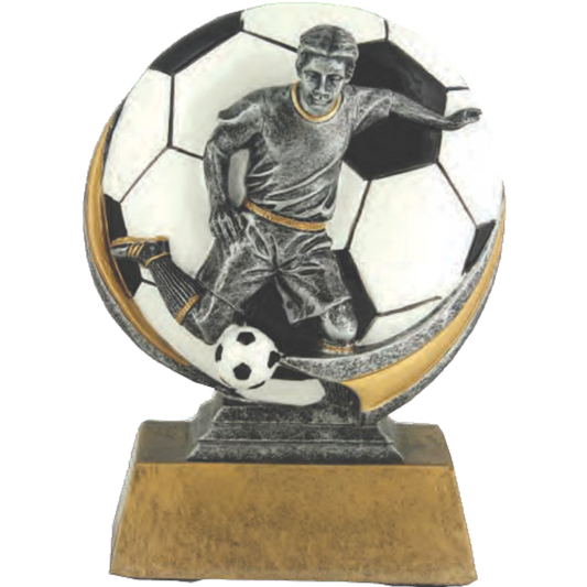 Color 3D Male Soccer Award 5"