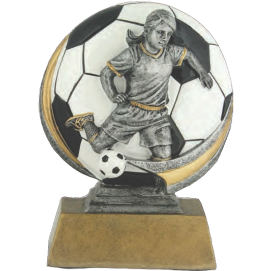 Color 3D Fem Soccer Award 5"