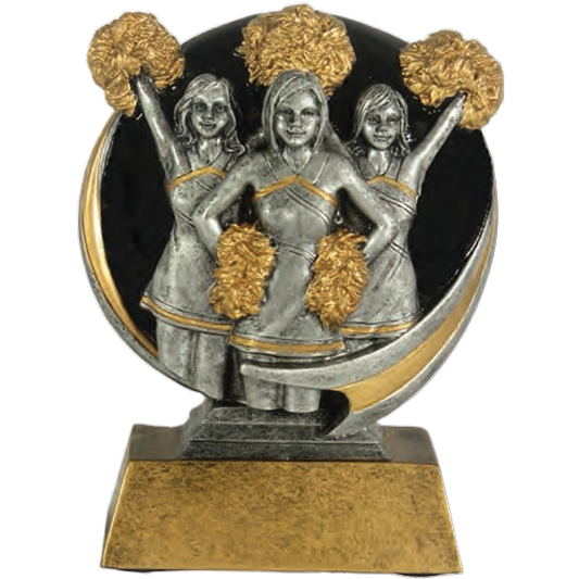 Color 3D Cheerleader Award 5"