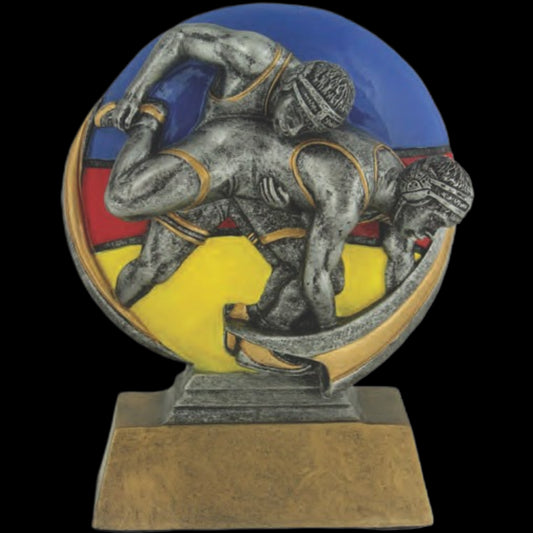 Color 3D Male Wrestling Award 5"