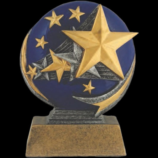 Color 3D Stars Award 5"