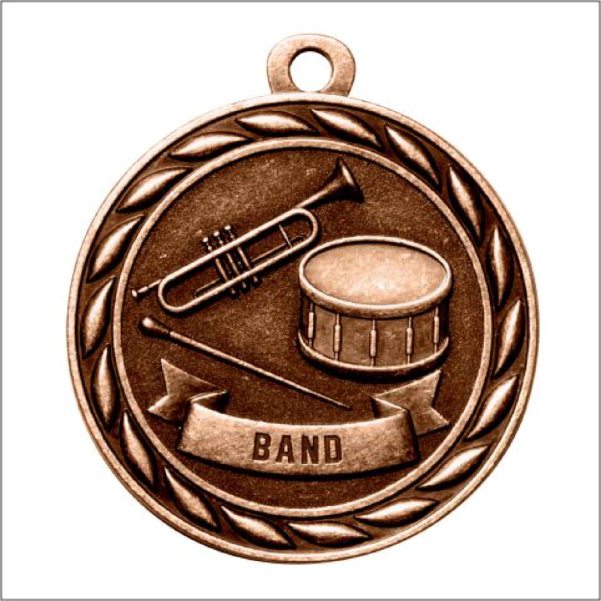 Scholastic Band Medal 2" / Bronze (Copper Tone)