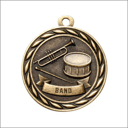 Scholastic Band Medal 2" / Gold