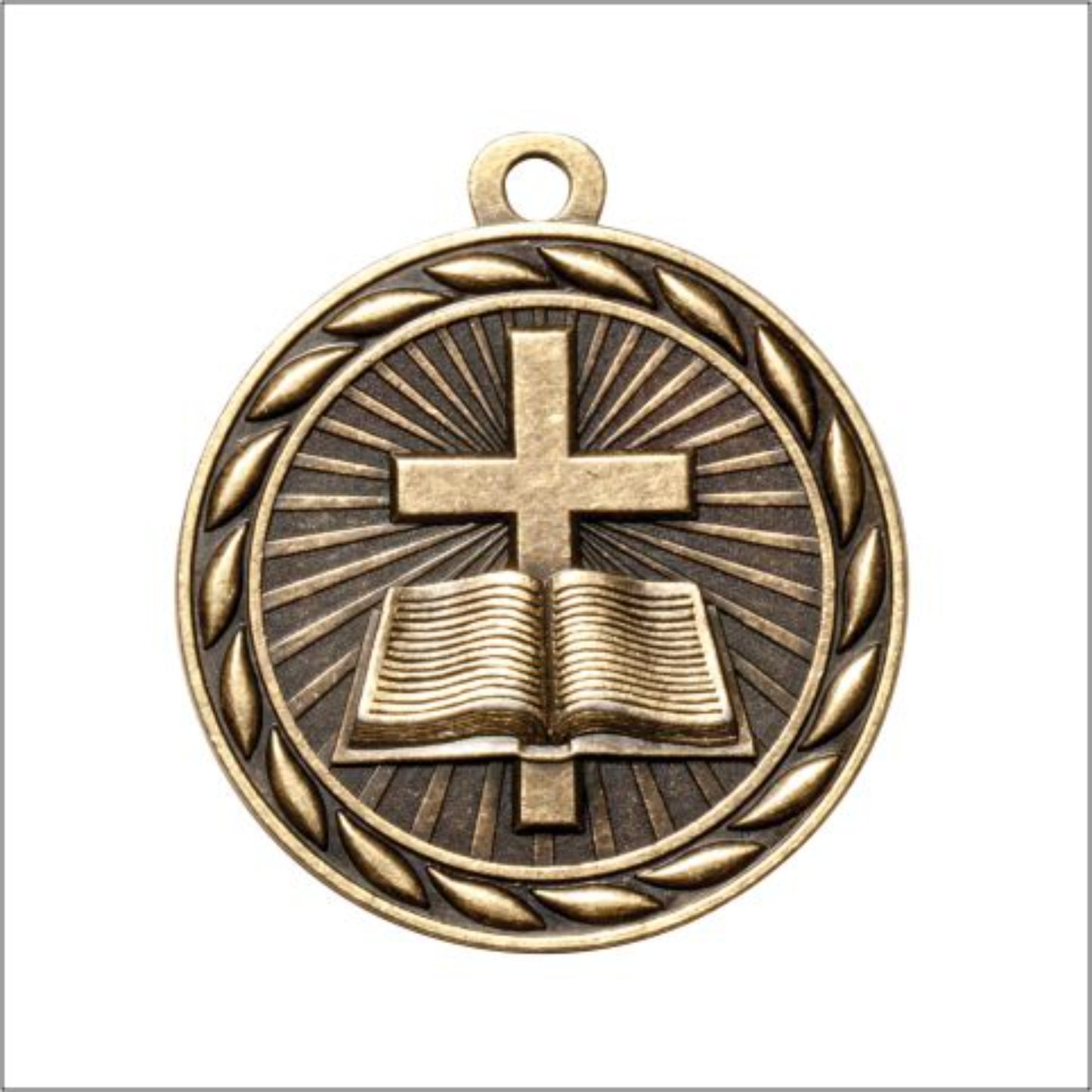 Scholastic Christian  Medal 2" / Gold