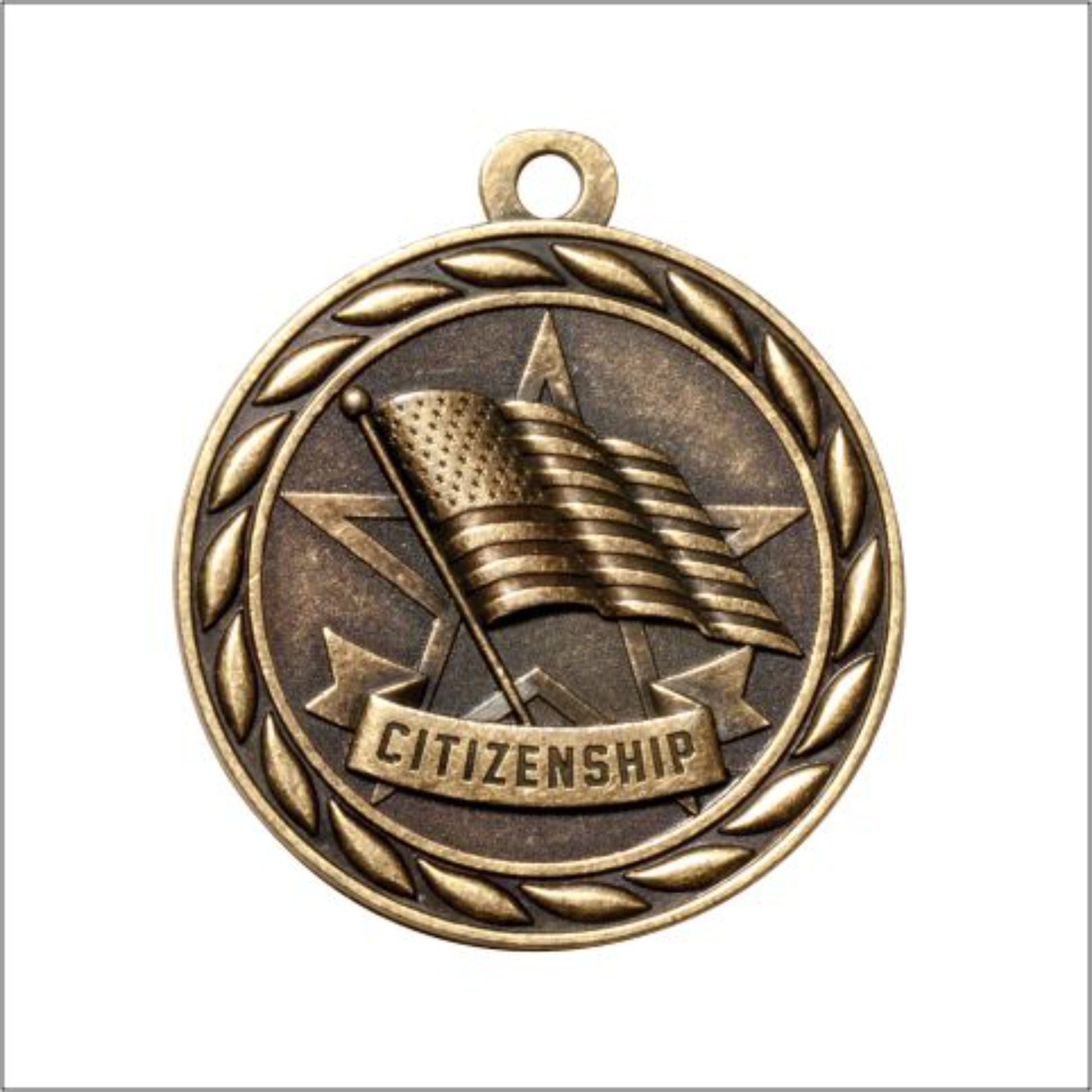 Scholastic Citizenship Medal 2" / Gold