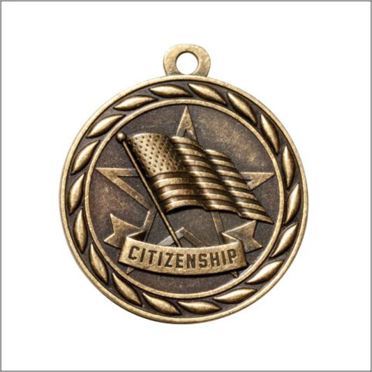 Scholastic Citizenship Medal 2" / Gold