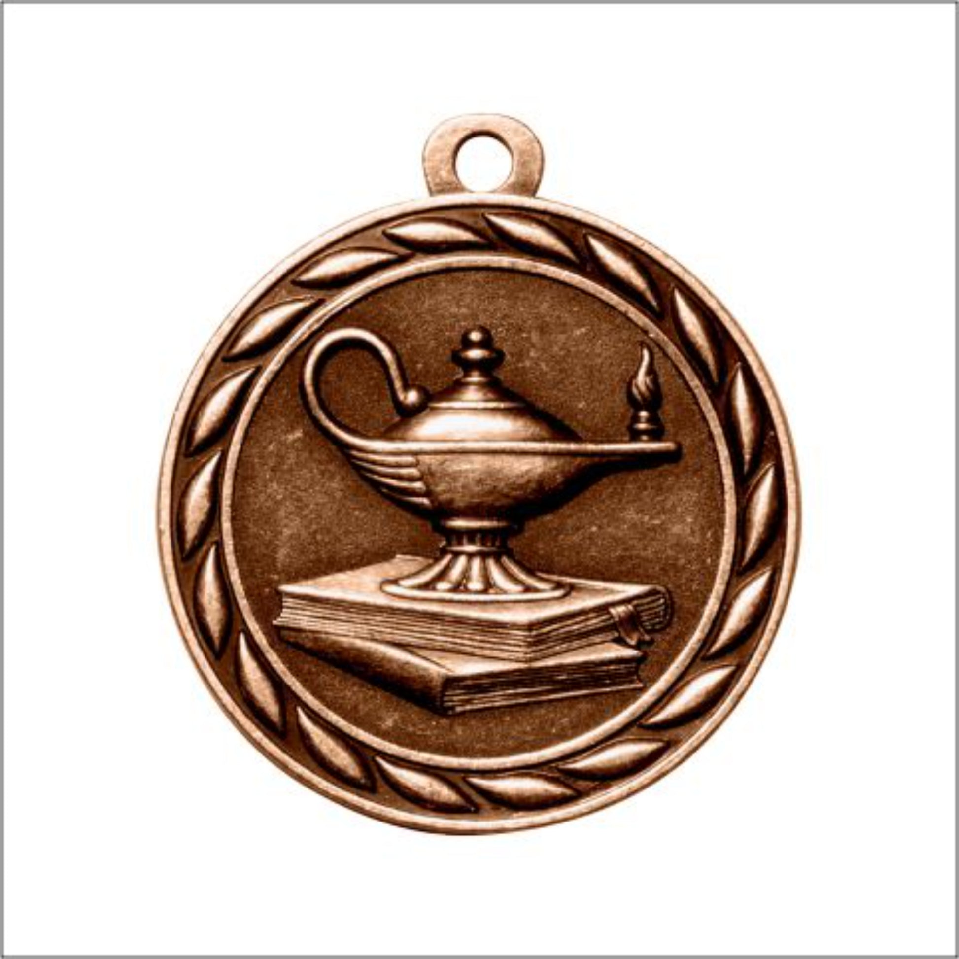 Scholastic Academic Medal 2" / Bronze (Copper Tone)