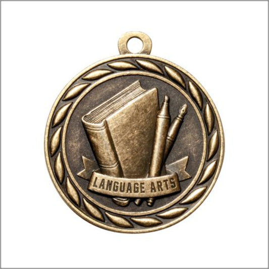 Scholastic Language Arts Medal 2" / Gold