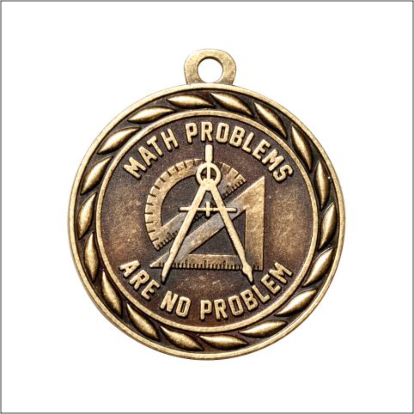 Scholastic Math No Problem Medal 2" / Gold